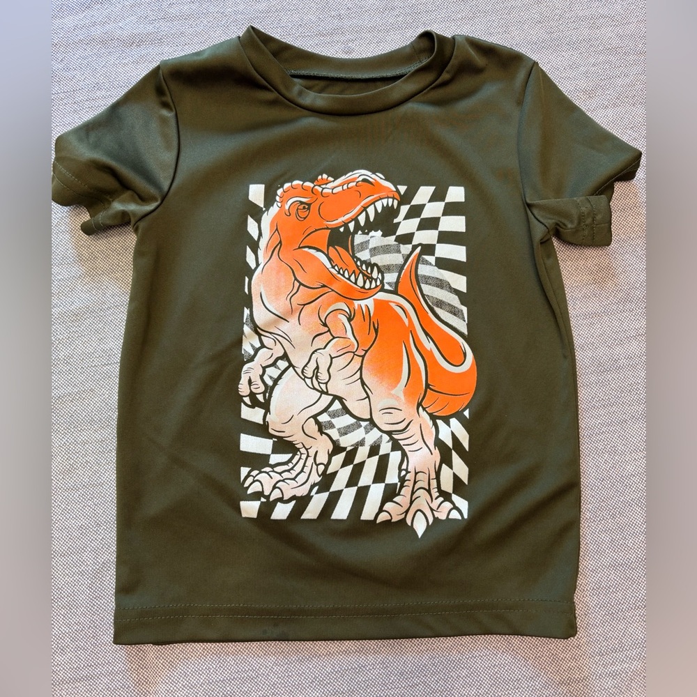 ⭕️Jumping Beans T-Rex Graphic Tee - Olive Green